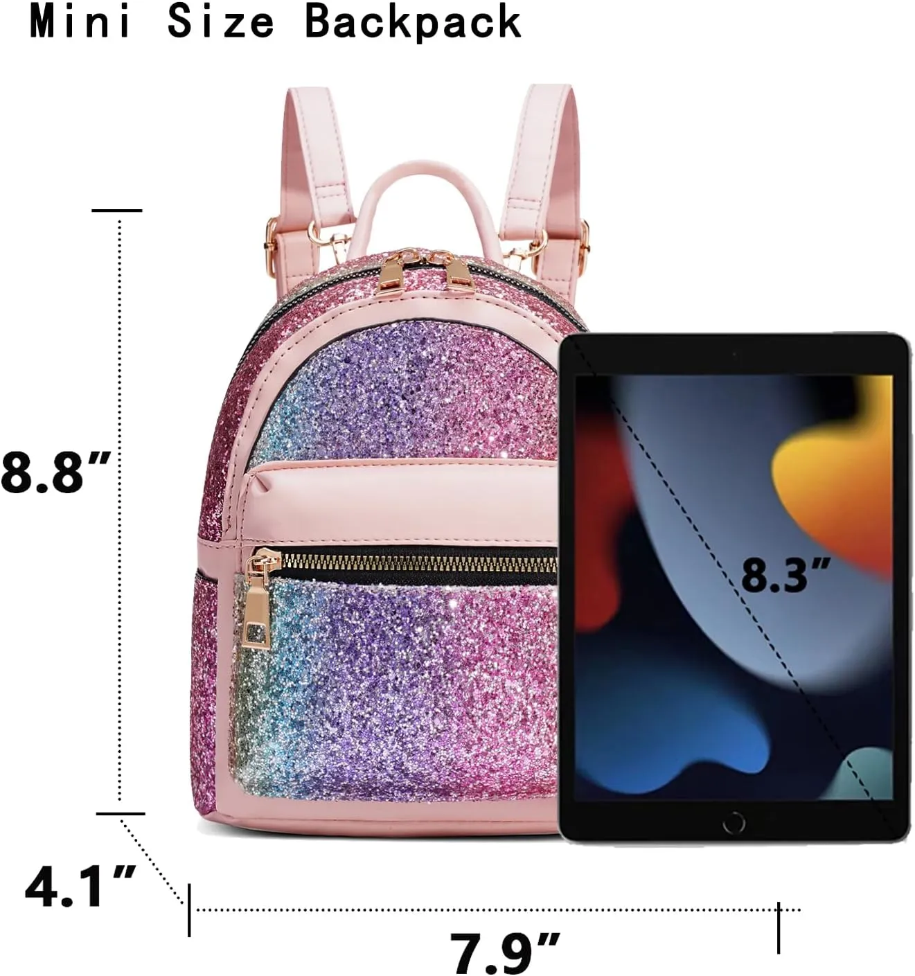 Mini Backpack for Girls, Small Backpack Purse for Women Teens Kids, Cute Mini Bookbag with Coin Purse Gift