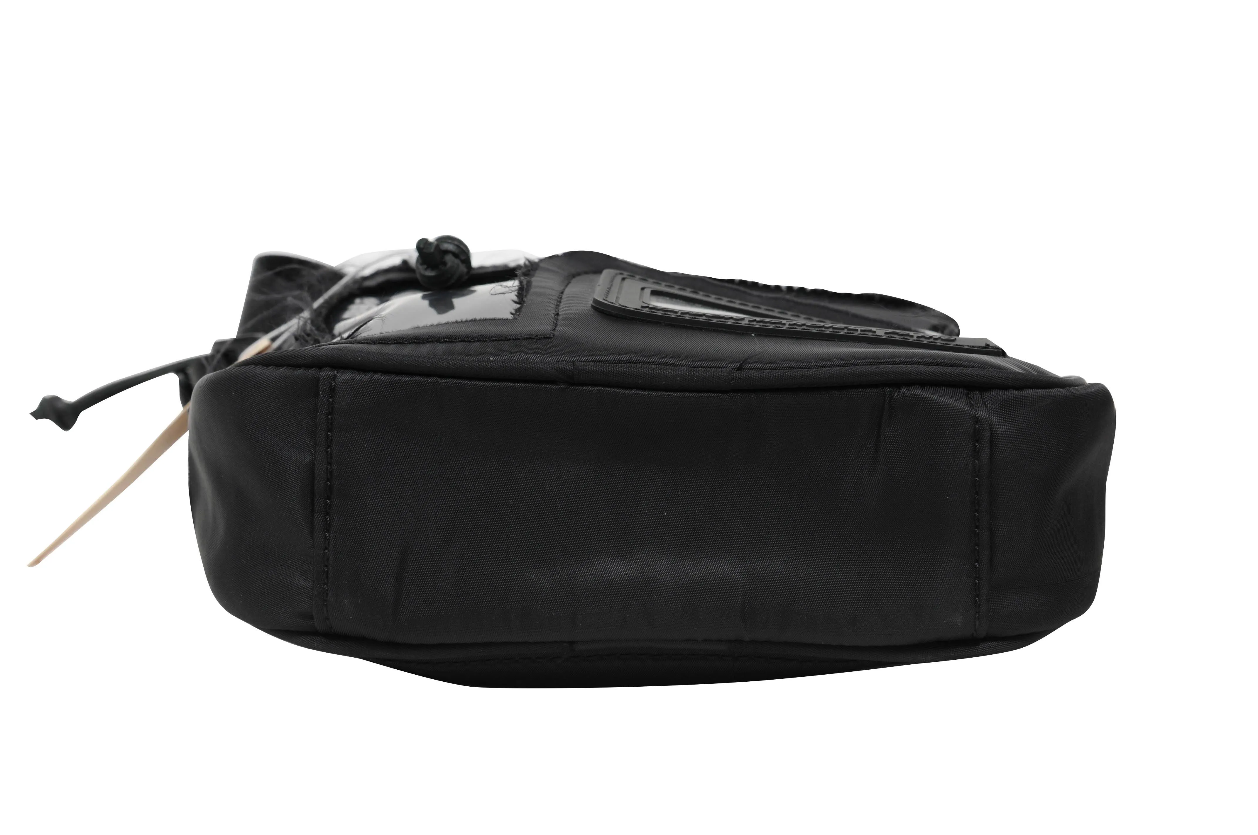 MM11 Distressed Fabric & PVC Shoulder Messenger Side Bag