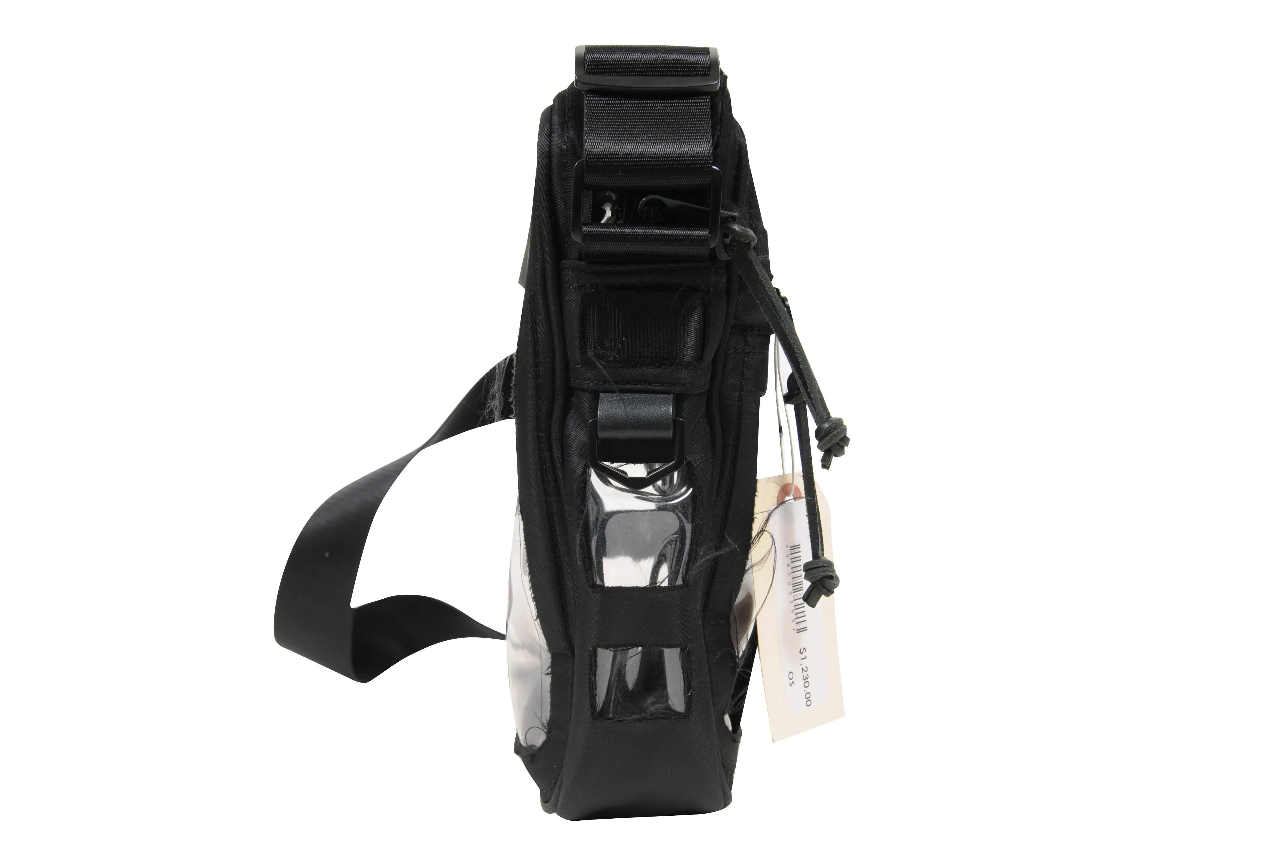 MM11 Distressed Fabric & PVC Shoulder Messenger Side Bag
