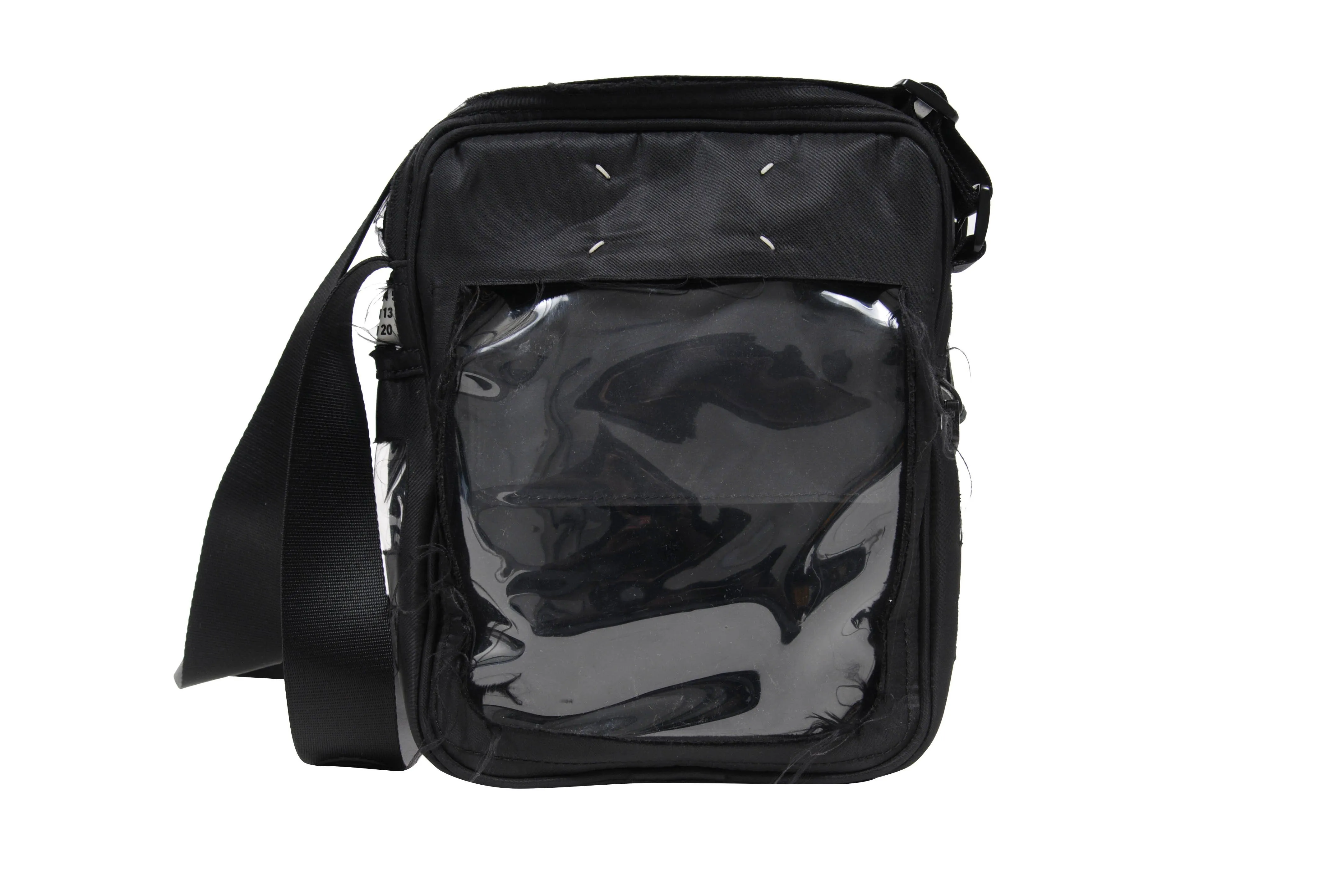 MM11 Distressed Fabric & PVC Shoulder Messenger Side Bag