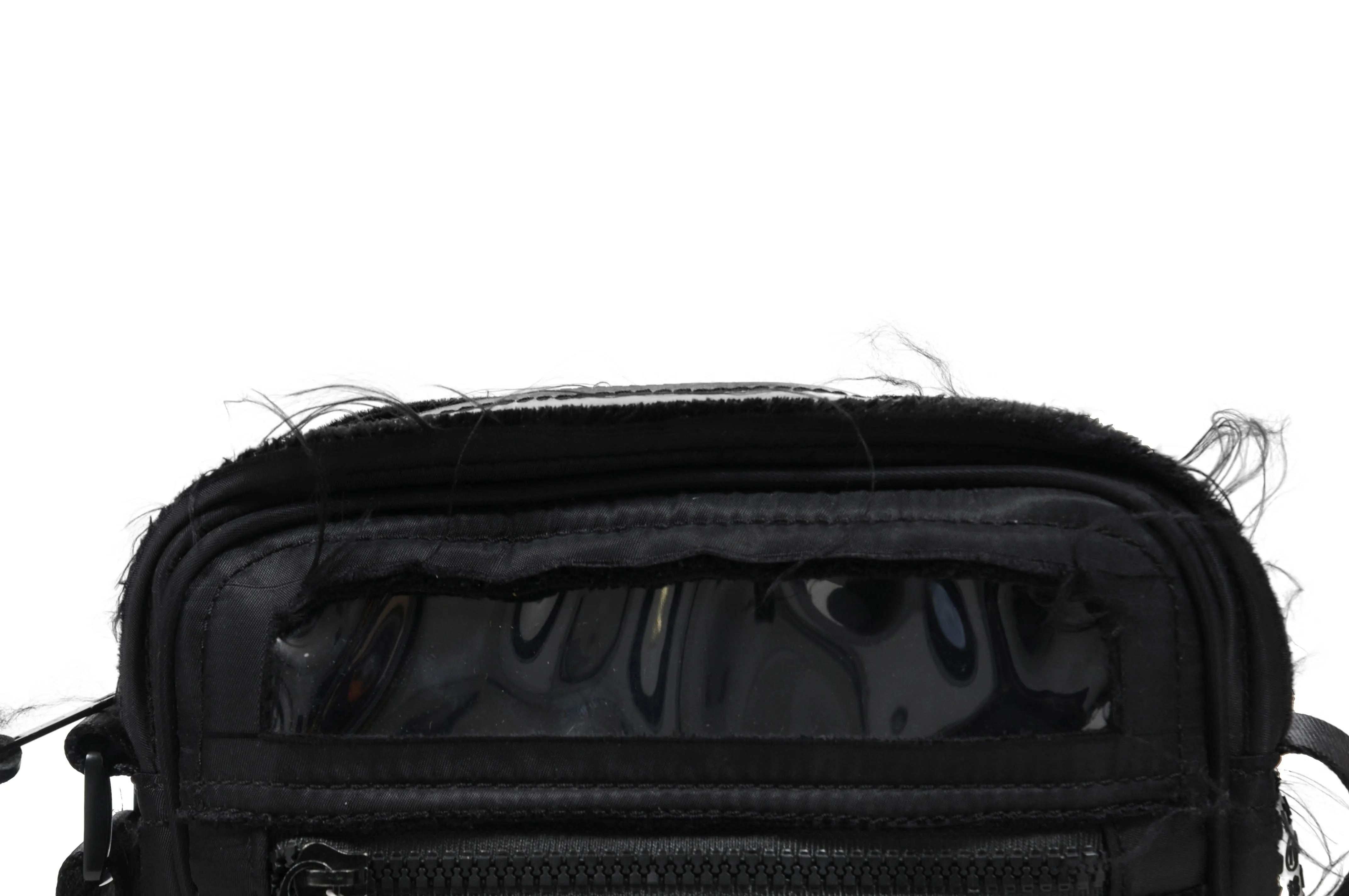 MM11 Distressed Fabric & PVC Shoulder Messenger Side Bag
