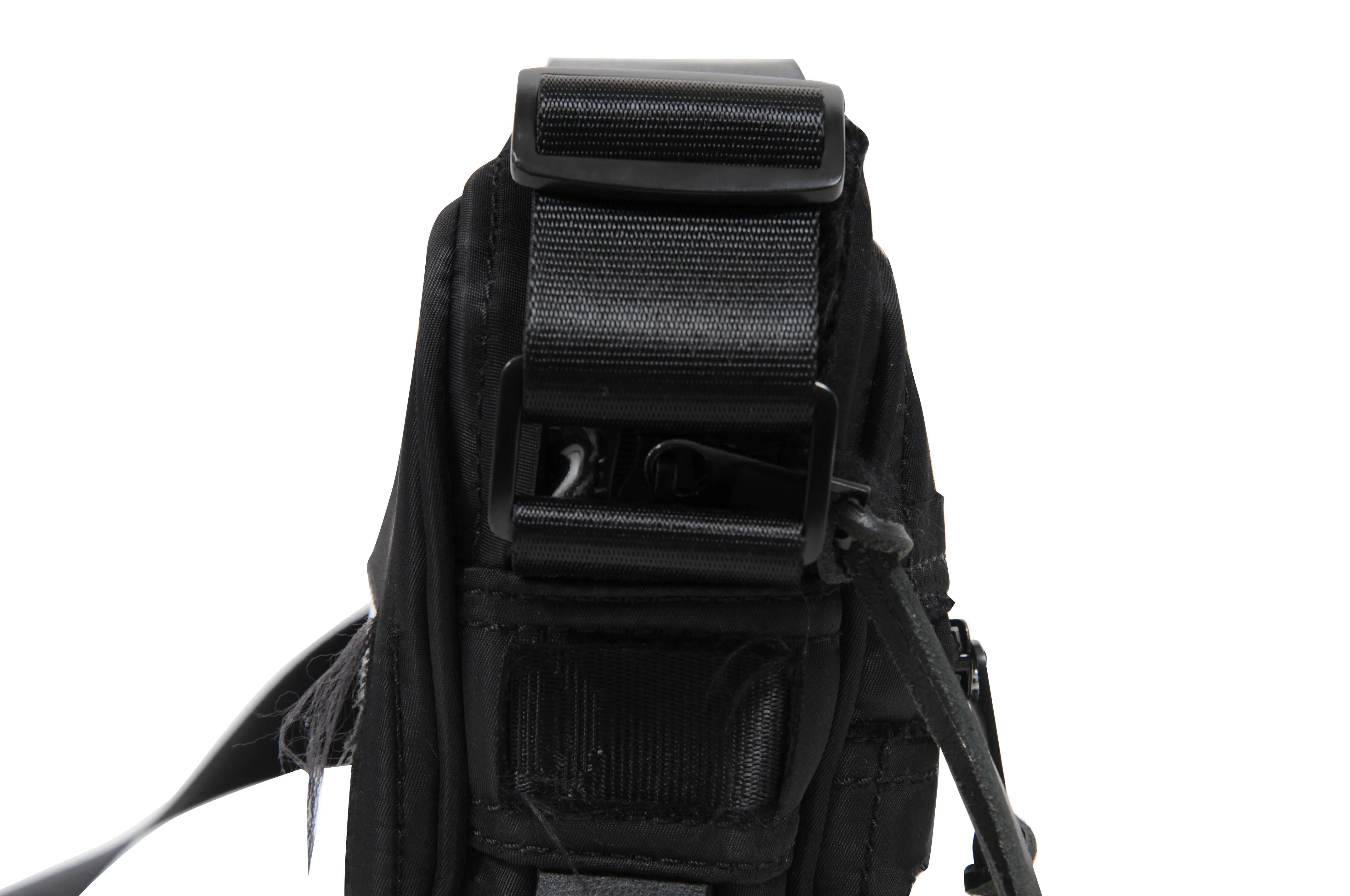 MM11 Distressed Fabric & PVC Shoulder Messenger Side Bag