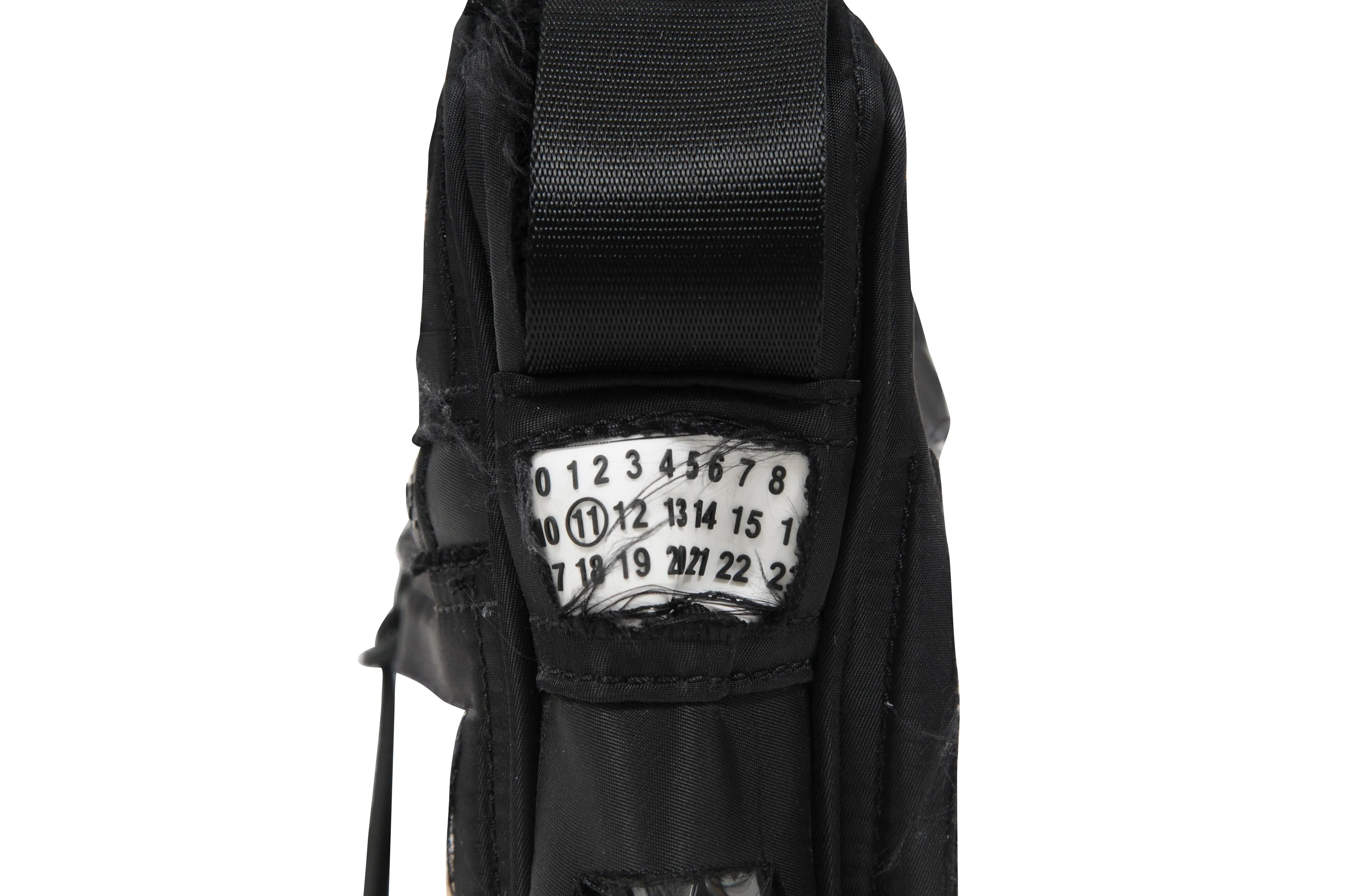 MM11 Distressed Fabric & PVC Shoulder Messenger Side Bag