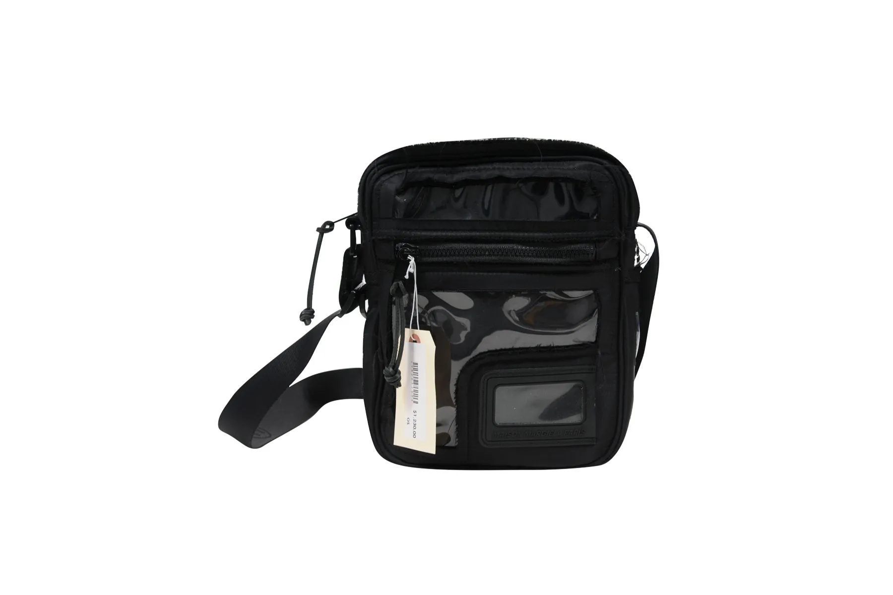 MM11 Distressed Fabric & PVC Shoulder Messenger Side Bag