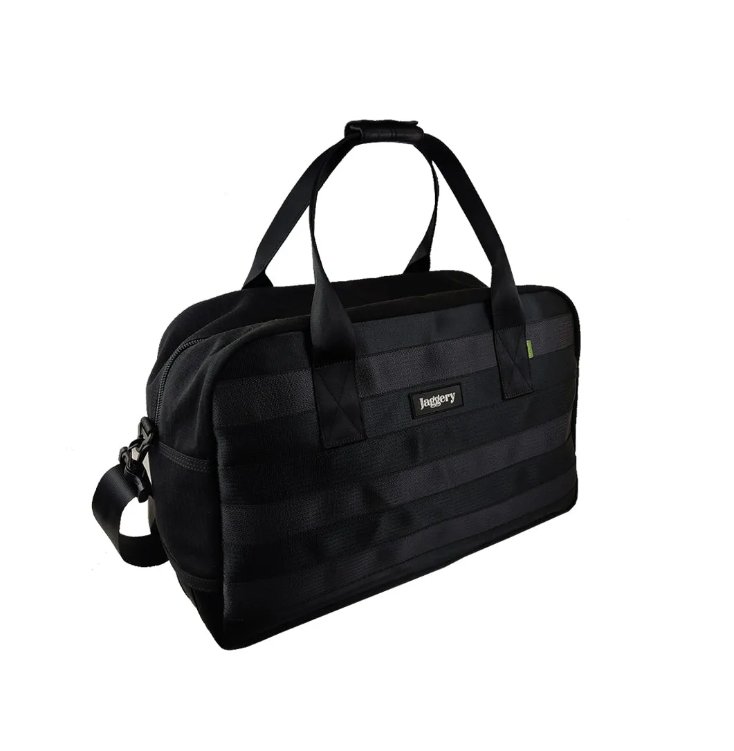 Noir 56Hr Duffle Bag in Rescued Car Seat Belts