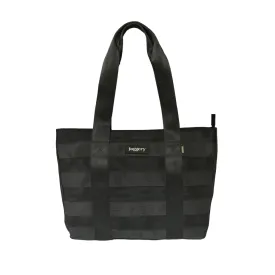 Noir Surplus Tote in Rescued Car Seat Belts