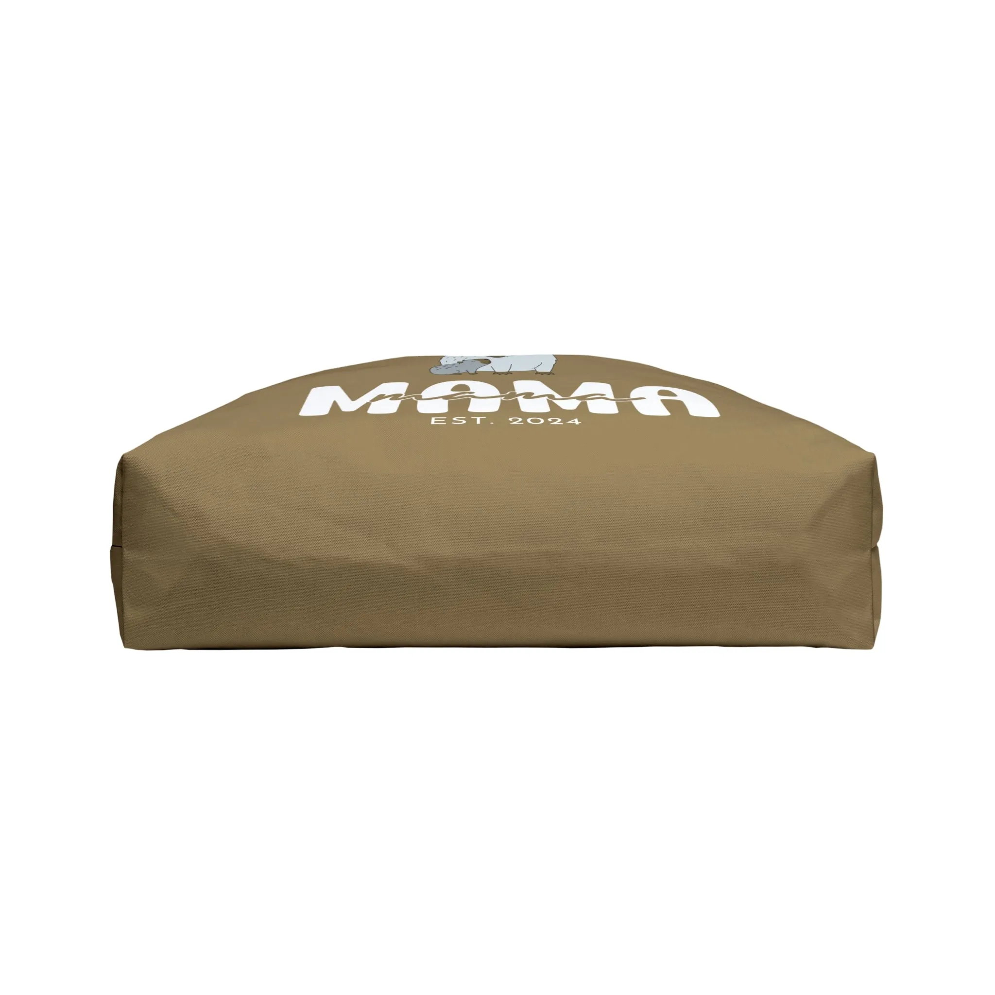 Personalized Mama Capybara Weekender Tote Khaki, Gift For Mom