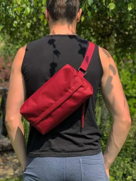 Personalized Vegan Sling Bag, Unisex Chest Bag | Aris Bags