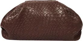 PHILOMENA Women's Vegan Leather Purse Ruched Bag Evening Handbag Dumpling Clutch Purse
