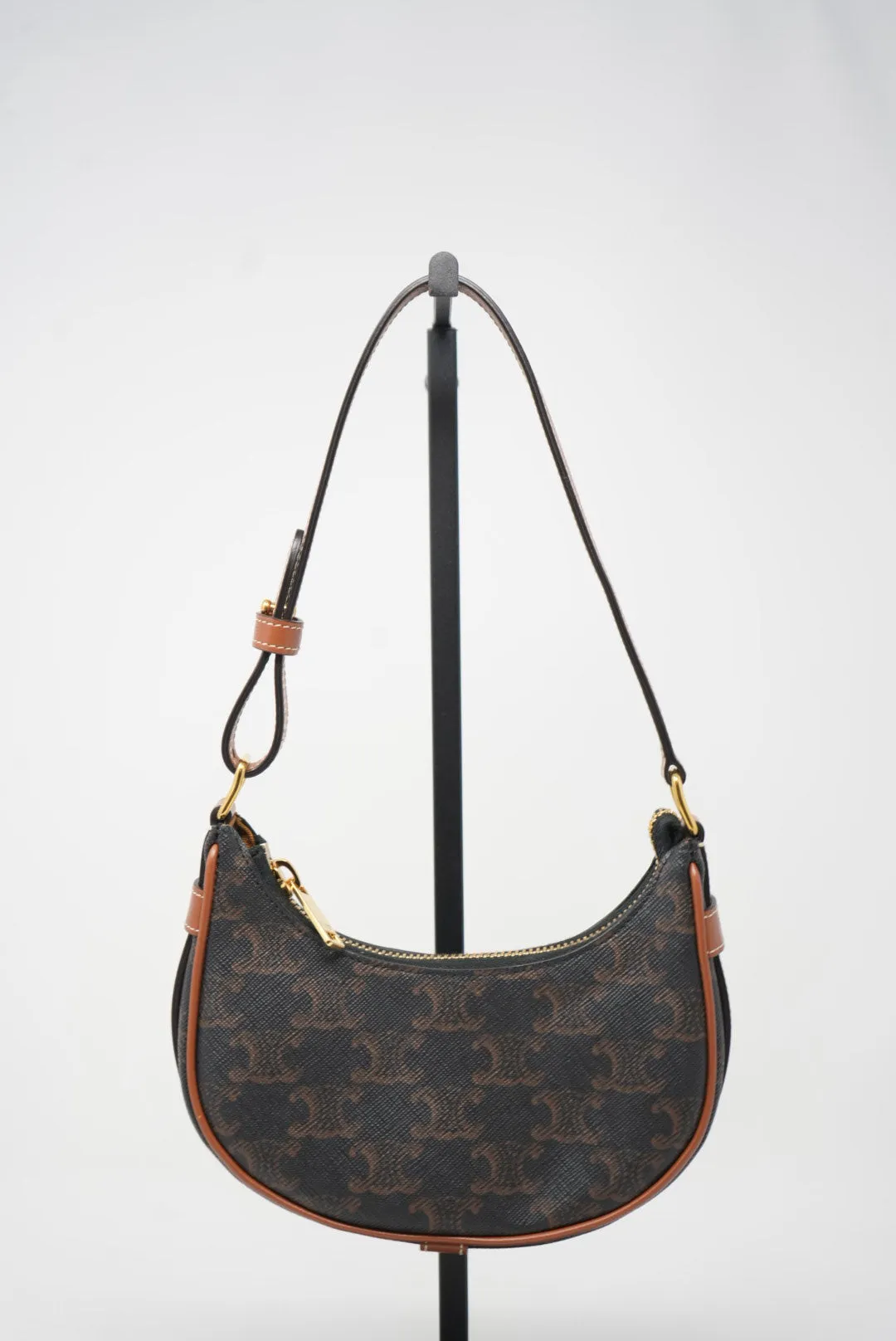 Pre-owned Celine Canvas Mini Ava Shoulder Bag