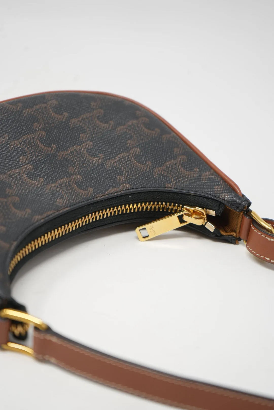 Pre-owned Celine Canvas Mini Ava Shoulder Bag