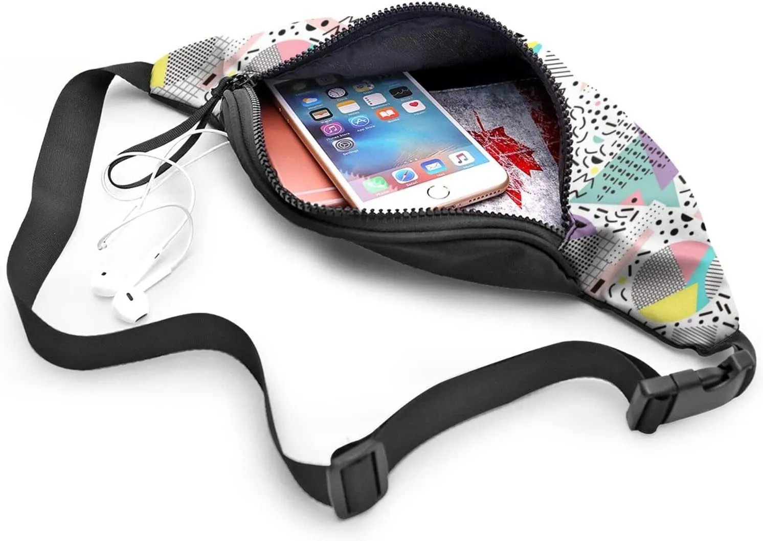 Retro 80S 90S Fanny Waist Bag Pack Casual Chest Bag Waist Packs Everywhere Belt Bag Sling Bag for Women Men
