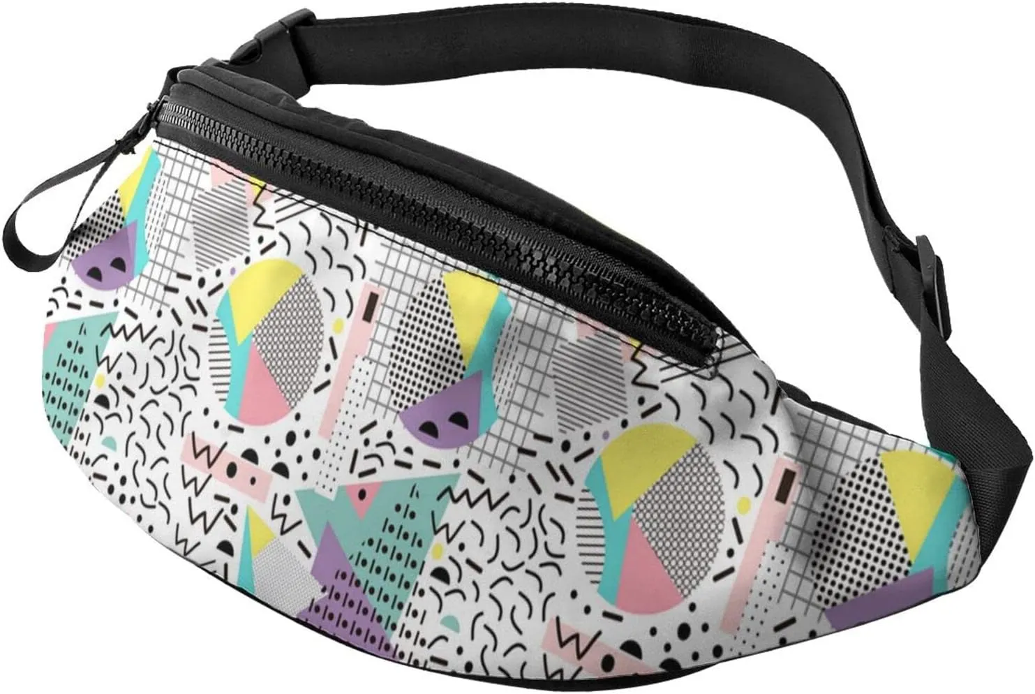 Retro 80S 90S Fanny Waist Bag Pack Casual Chest Bag Waist Packs Everywhere Belt Bag Sling Bag for Women Men