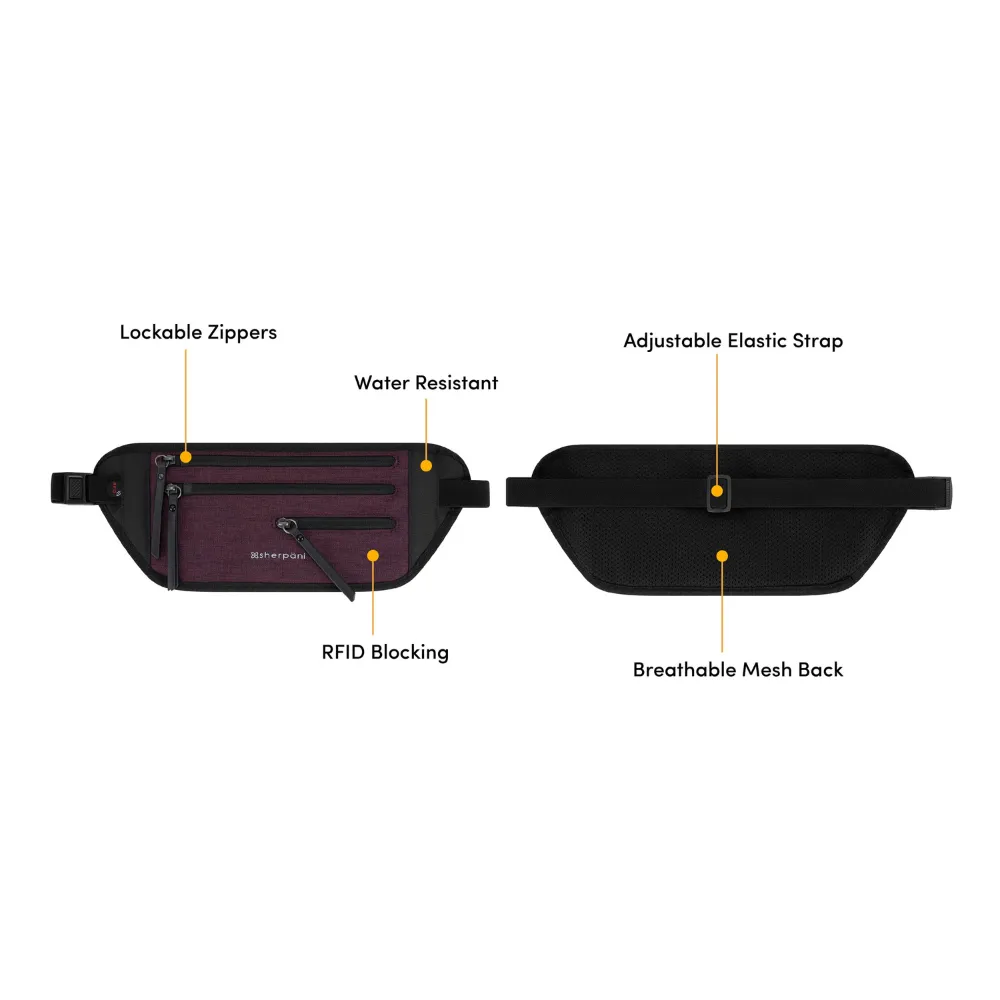 Sherpani Jett AT Merlot Travel Belt (Women's)