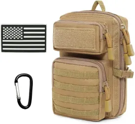 Tactical Molle Utility Pouch, Compact EDC Tool Pouch Bag Tactical Phone Pouches Medical EDC IFAK Pack Mini Waist Pouches