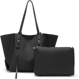 Tote Handbag, Foldable Zippered Shoulder Bag for Women,Laptop Size