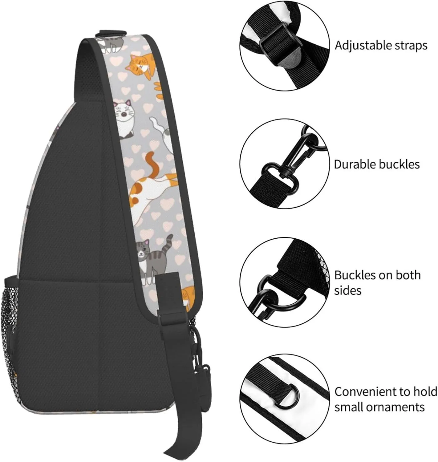 VOOHDDY Sling Bag For Women Men Travel Hiking Backpack Crossbody Shoulder Chest Bags Casual Daypack Sport