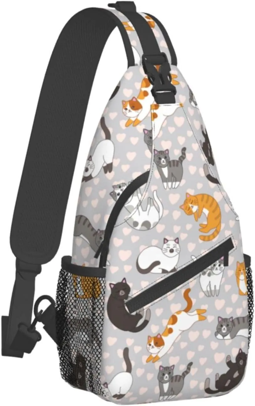 VOOHDDY Sling Bag For Women Men Travel Hiking Backpack Crossbody Shoulder Chest Bags Casual Daypack Sport