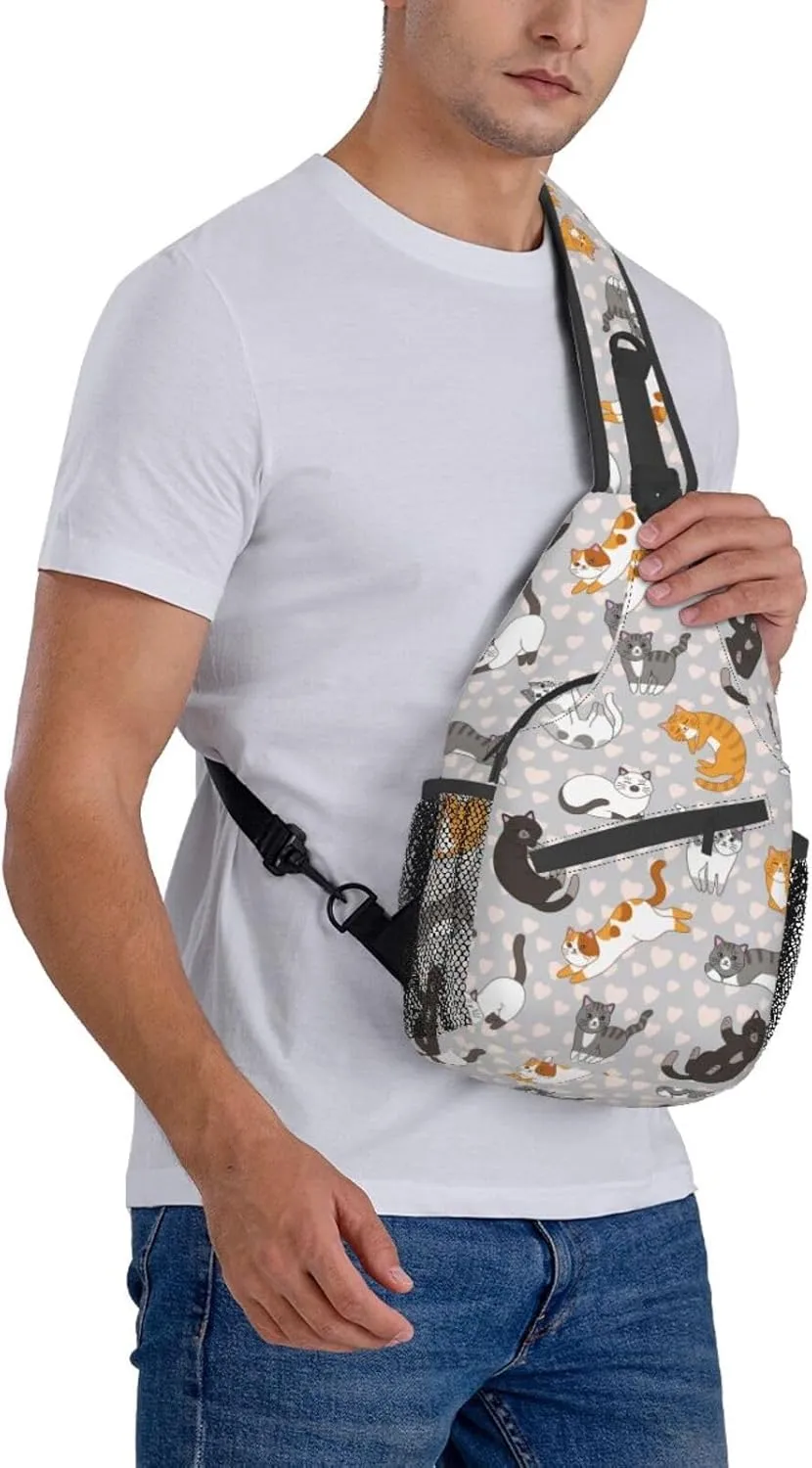 VOOHDDY Sling Bag For Women Men Travel Hiking Backpack Crossbody Shoulder Chest Bags Casual Daypack Sport