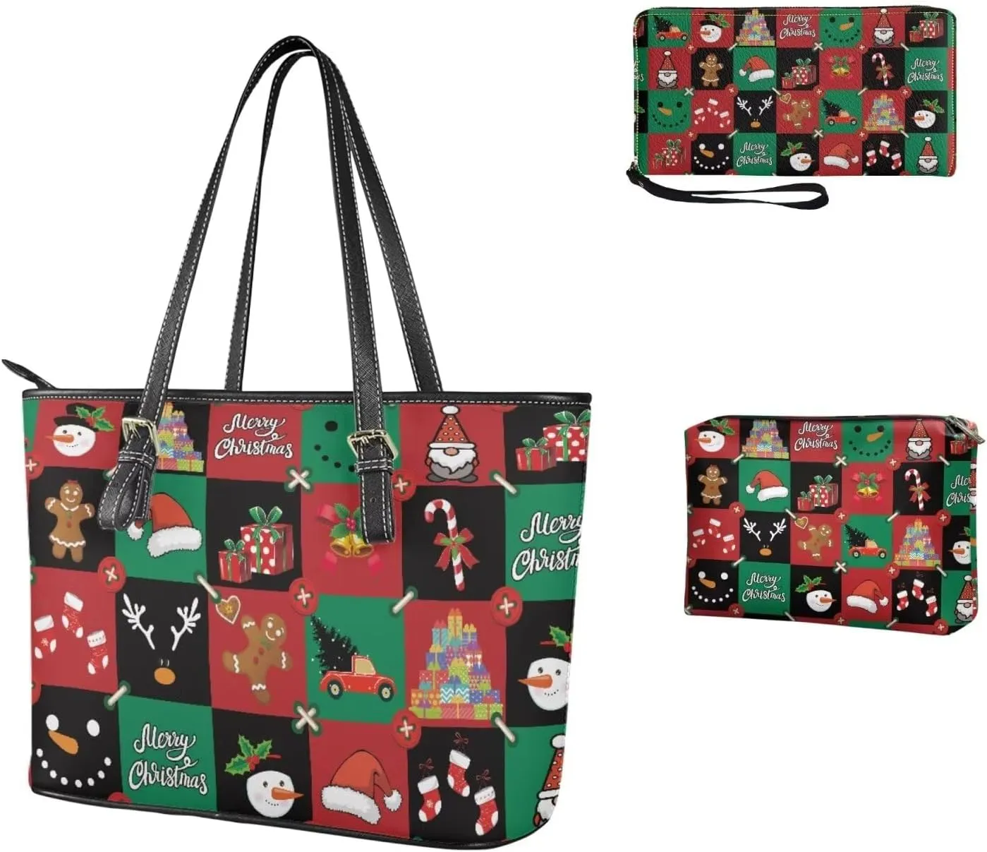Womens Purses and Handbags Fashion Office Work Handbag Purse 3Pcs Set