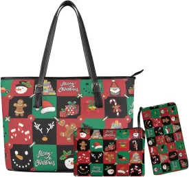 Womens Purses and Handbags Fashion Office Work Handbag Purse 3Pcs Set
