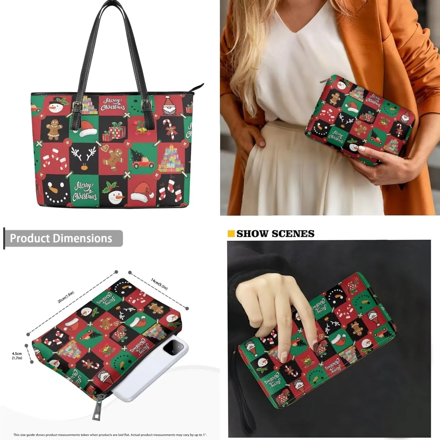 Womens Purses and Handbags Fashion Office Work Handbag Purse 3Pcs Set