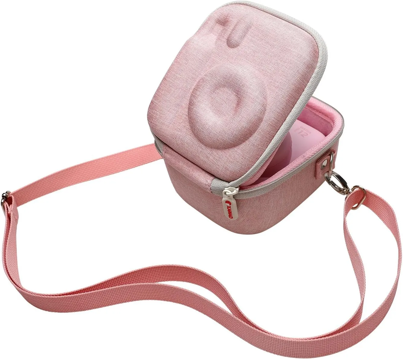 XANAD Pink Case for Fujifilm Instax Mini 12 / Mini 11 / Mini 10 / Mini 9 / Mini 8 / Mini 7 Instant Camera - Storage Protective Carrying Bag with Shoulder Strap, ZDXTDMJ472 US
