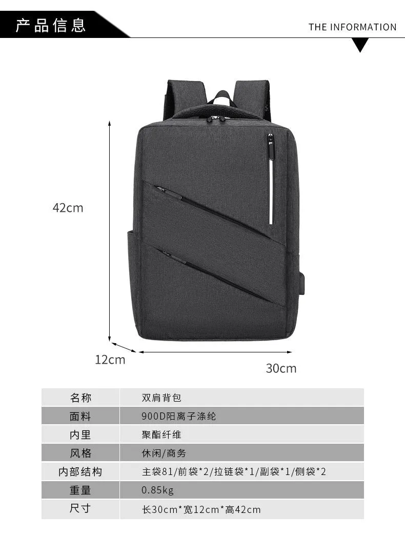 Yokai Japanese Backpack 15.6 inch Men Military Grade Backpack Water Resistant USB Charger Port