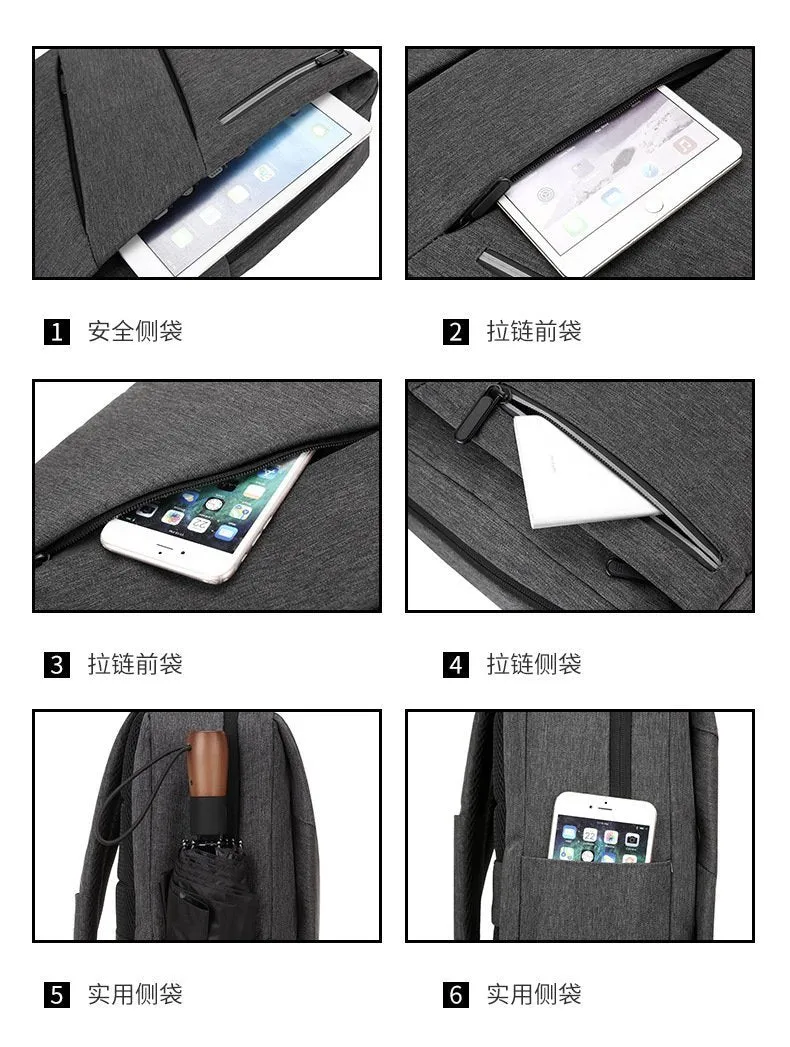 Yokai Japanese Backpack 15.6 inch Men Military Grade Backpack Water Resistant USB Charger Port