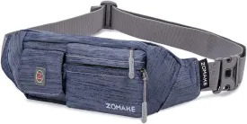 ZOMAKE Small Crossbody Fanny Pack for Women Men, Runner Belt Bag with Adjustable Strap, Water Resistant Waist Bag for Running